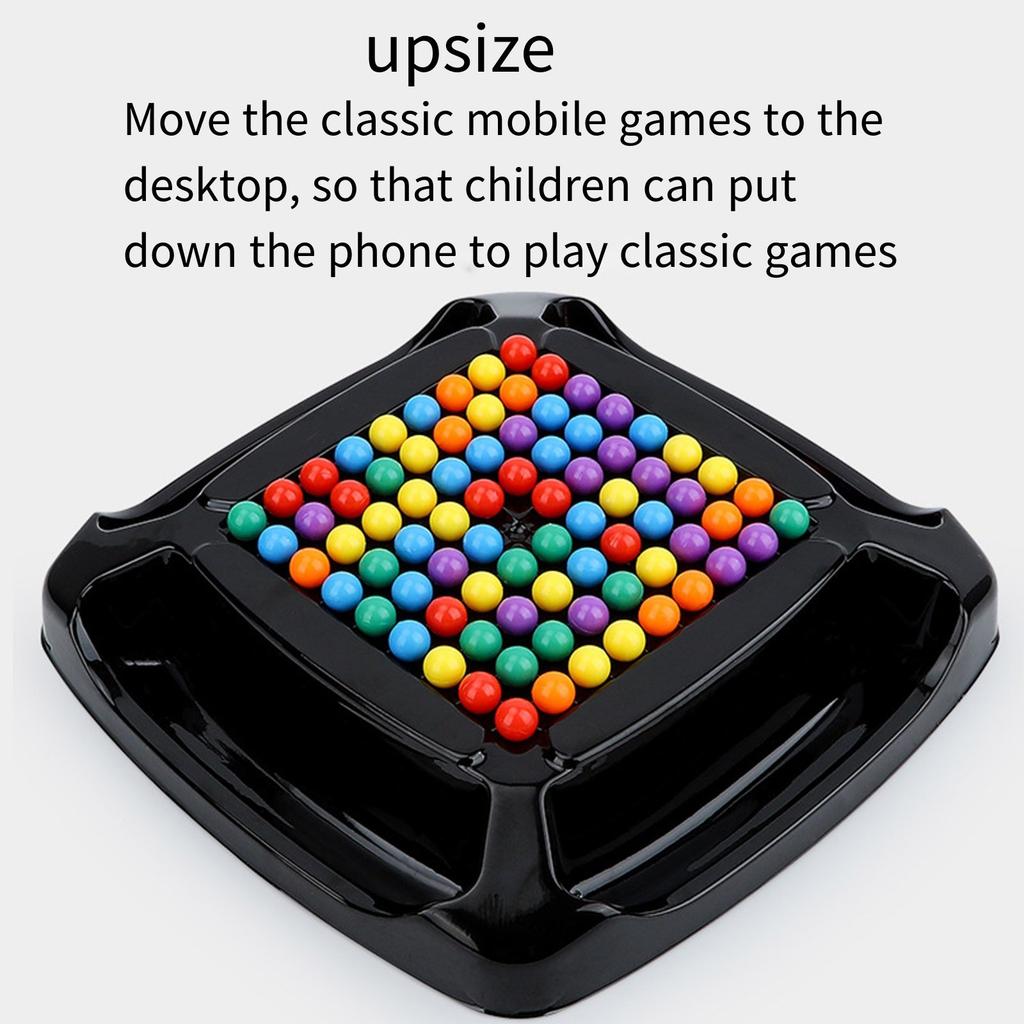 Intellectual Chessboard Rainbow Balls Elimination Game Strategy Board Funny Table Top Strategy Game Family Game