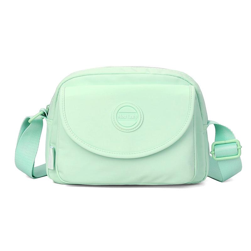 

Сумка-ракушка Легкая многослойная сумка через плечо Женская водоотталкивающая нейлоновая сумка на плечо зелёный