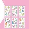 6PCS/set Kids Space Themed Temporary Tattoos Fantasy Planet Designs Fun Preschool Party Favors Stickers