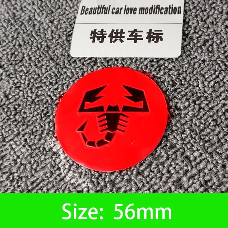 56-65mm Car Wheel Center Hub Cap Emblem Sticker Accessories For Fiat Abarth 500 Tipo FR Punto Ducato Stilo Palio Pondo Bravo