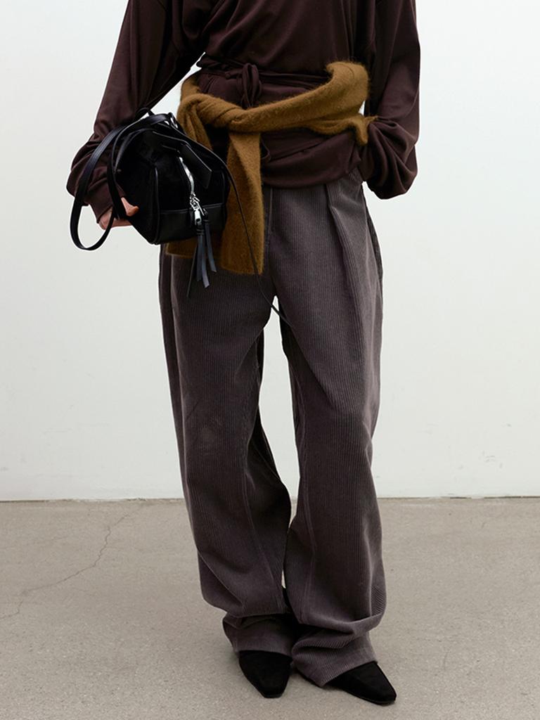 OUI MAIS NON Soft Flow Corduroy Pants