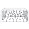 Vidaxl Garden Table, White, 70X70X34 Cm, Wicker