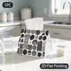 1pc Tissue Box, Modern Minimalist Geometric Nature Harmony Pattern, 2D Flat Printing, Many Uses, Folds Flat, Napkin Dispenser, for Auto Use, 2D Flat