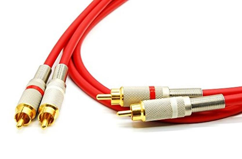 Canare Blue RCA Cable with Plug and White L4E6S-BLUE 1.5ft (46cm) [Red Pair]