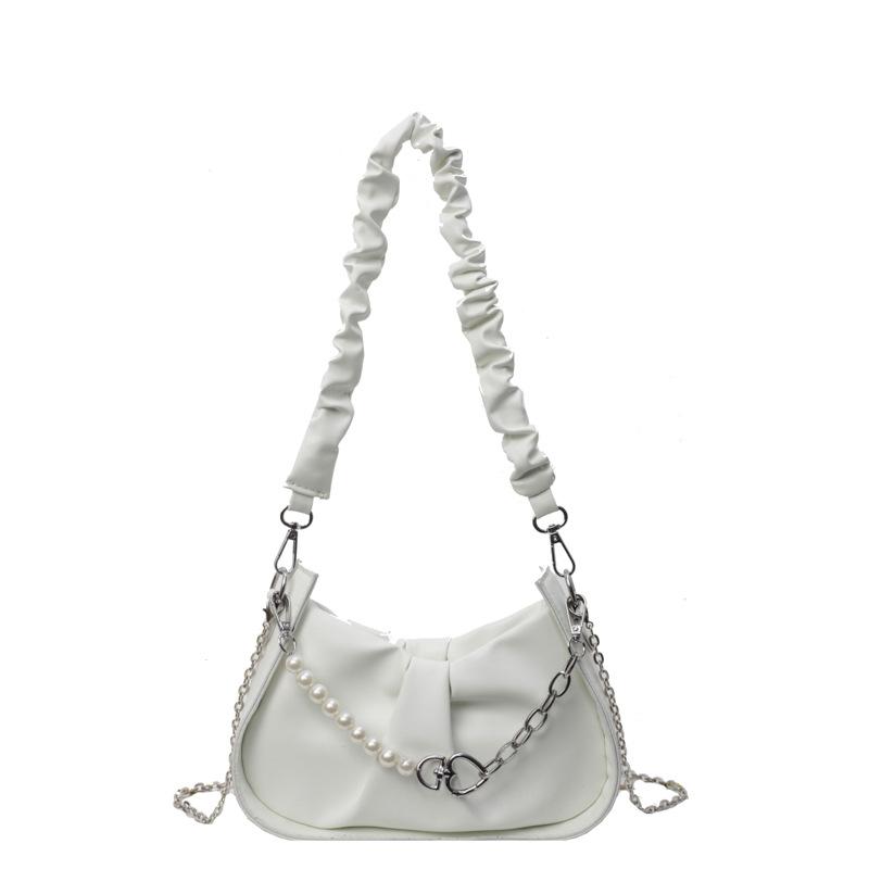 2025 New Fashionable and Versatile Pearl Chain Shoulder Bag
