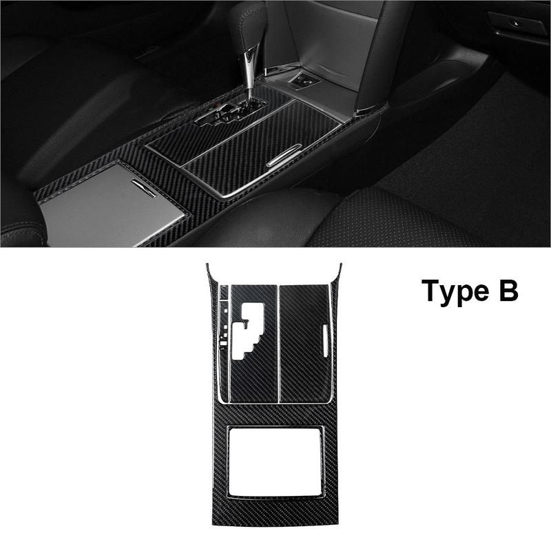 6Pcs Carbon Fiber 6-Speed Automatic Gear Shift Cover Trim For Toyota Camry 07-11