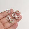 12mm White Mother of Pearl Square Shell Beads for DIY Jewelry Making