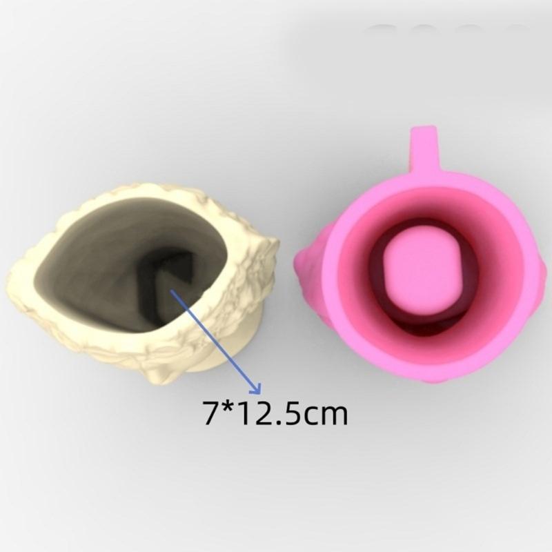 Silicone Flower Vase Molds Concrete Molds Artistic Human Figure Shape Silicone Planter Molds Succulent Planter Molds