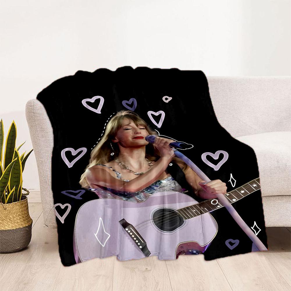 Taylor Swift Performance Blanket Comfortable Suitable for Sofa Office Chair All-Season Use Modern Gifts For Family Or Friends