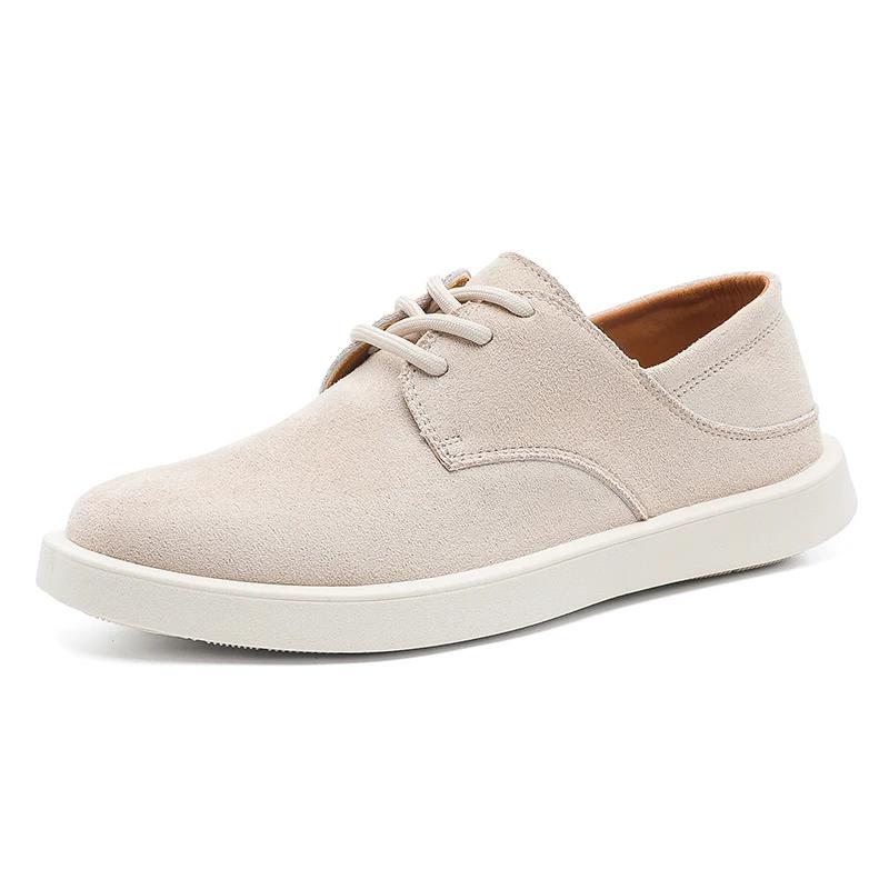 

Мода 2025 Осень Лоферы Мужские Кроссовки Дышащая Обувь на Платформе Мужская Корейская Замша Повседневная Кожаная Обувь Модная Роскошная Дизайнерская Обувь 39 бежевый