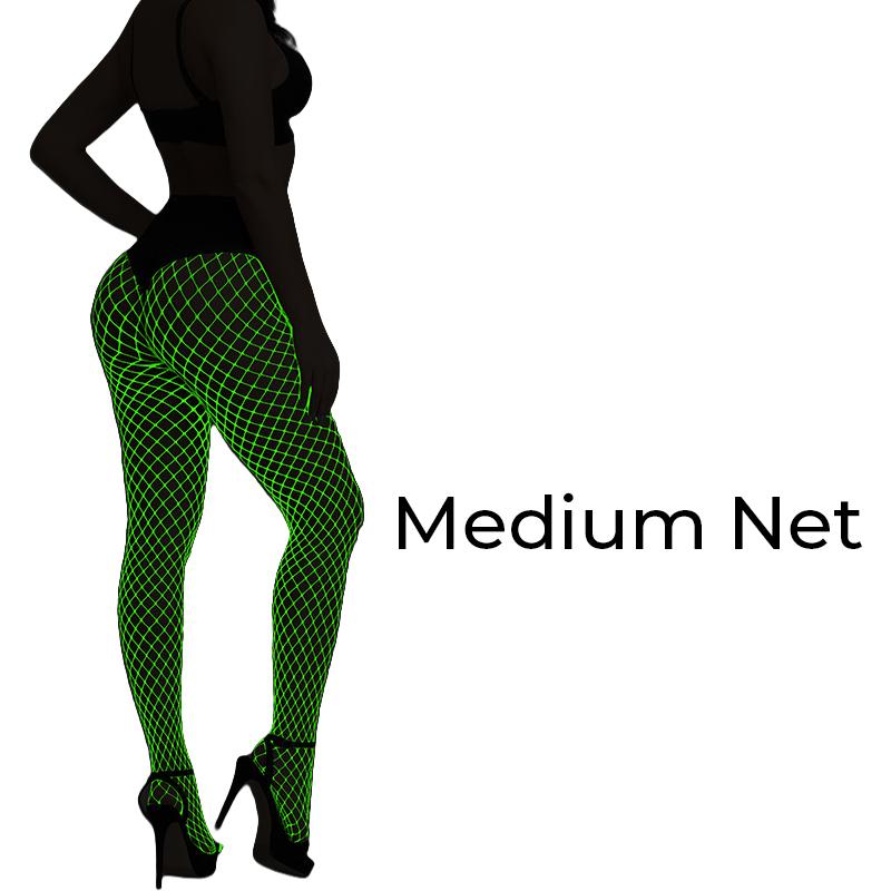 Damen Luminous Fishnet Strümpfe Hohe Taille Glow-In-The-Dark Leggings Strumpfhosen Für Party Halloween Kostüm Zubehör Max 172cm 75kg