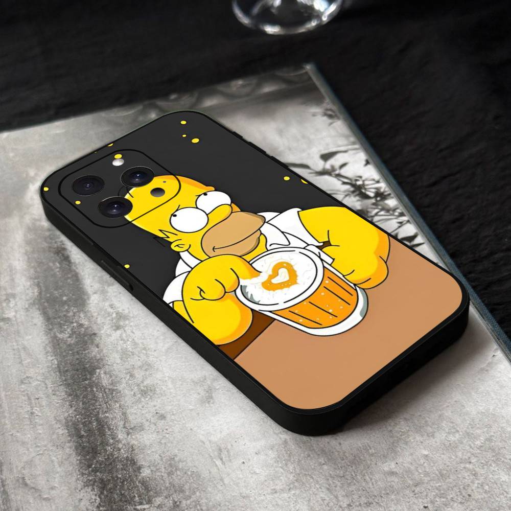 Funny Homer Phone Case Silicone Soft For IPhone 17 Air 16 15 14 13 12 11 Plus Pro Max Plus IPHONE 17Pro
