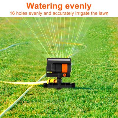 16 Hole Lawn Water Sprinkler Uniform Watering Oscillating Grass Sprinkler with Adjustable Spray Filter Garden Grass Irrigation
