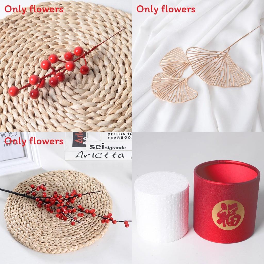 Faux Ilex Chinensis Craft Supplies For Home Festive Centerpieces And Wreaths