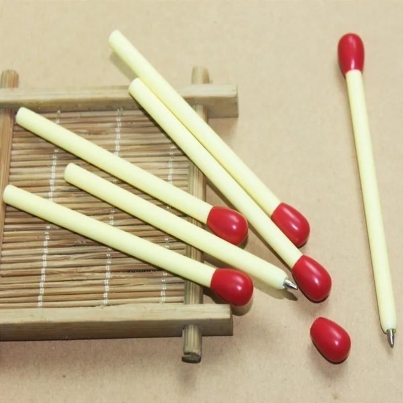 10 Pcs/set Funny Matches Shaped Ballpoint Pens Creative Ballpoint Pens Student School
