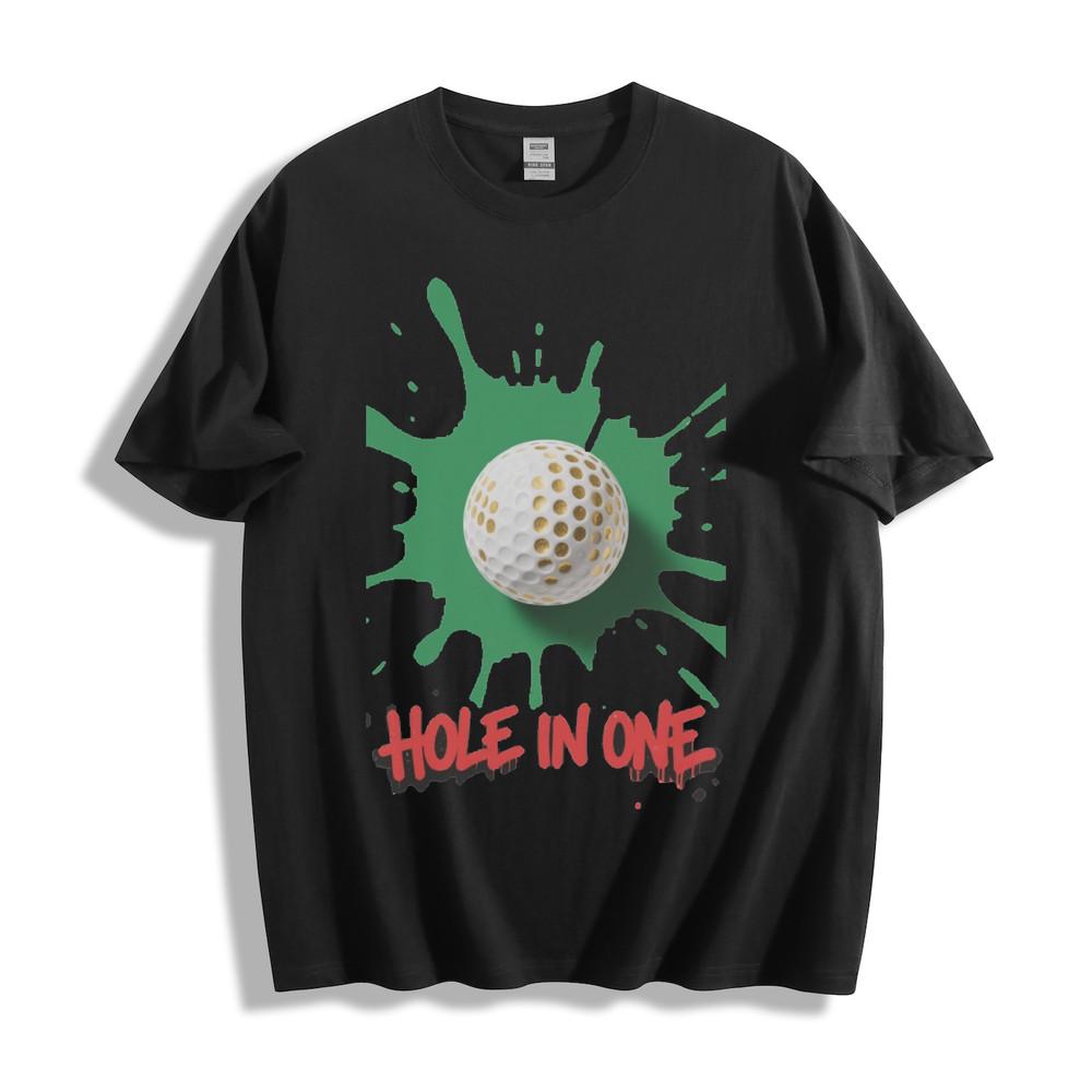 Golf Ball ''Hole In One'' Green Splash T-Shirt