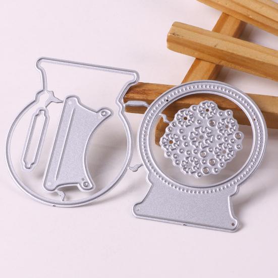 Xmas Crystal Ball Shape Embossing Cutting Die Kids DIY Scrapbook Card Mold Decor