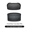 For Tesla Model 3 Highland 2024 TPE Pad Frunk Rear Trunk Mat Rear Trunk Storage Mat Front Trunk Mat Waterproof Protective Pads