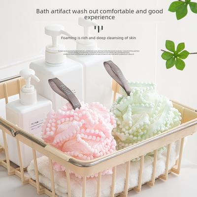 Soft Exfoliating Bath Ball Loofah Shower Pouf Body Scrubber Mesh Sponge for Kids and Adults