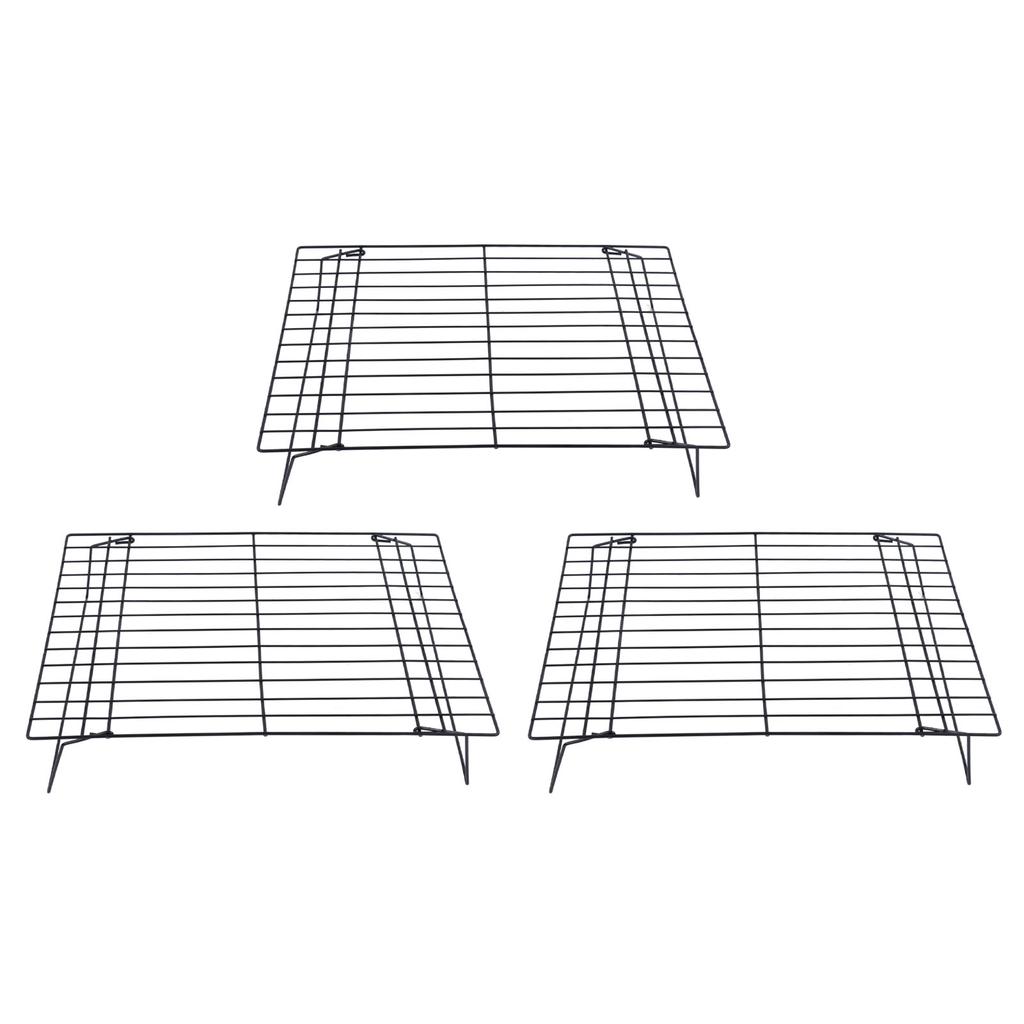 13 Inch Iron Baking Rack 3 Layer Non Stick Cooling Racks for Cooking Baking Cake Biscuits