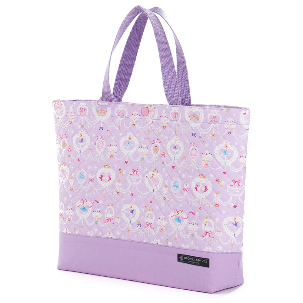 BAREVNÁ CANDY STYLE Lekční taška pro obrázkovou knihu Tote Pretty Ballerina s krajkovým vzorem N7802400 Dívčí, Klínová, Prošívaná, Kabelka, Taška, Taška,