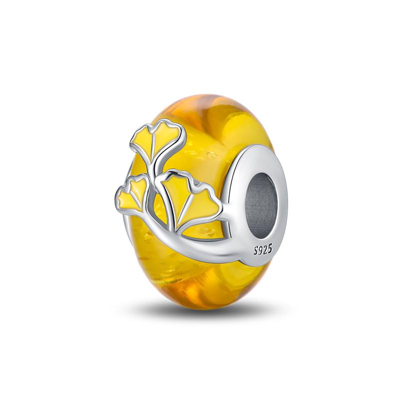 925 Silver Color Fashion Squirrel Maple Leaf Honey Autumn Series Charms Bead Fit 3mm 925 Original Bracelets Fine DIY Jewelry