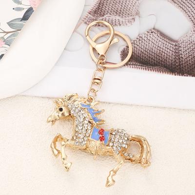 Year of Horse Keychain 2026 Horse Year Pendant Metal Carving Good Luck Charm Key Chain Bags Backpacks Decoration