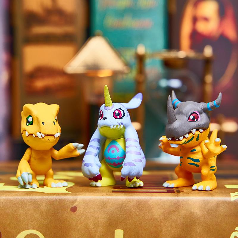 9Pcs/Set Digimon Adventure Tailmon Gomamon Patamon Gabumon Tentomon Palmon Piyomon Agumon Anime Model Toy Doll Gifts