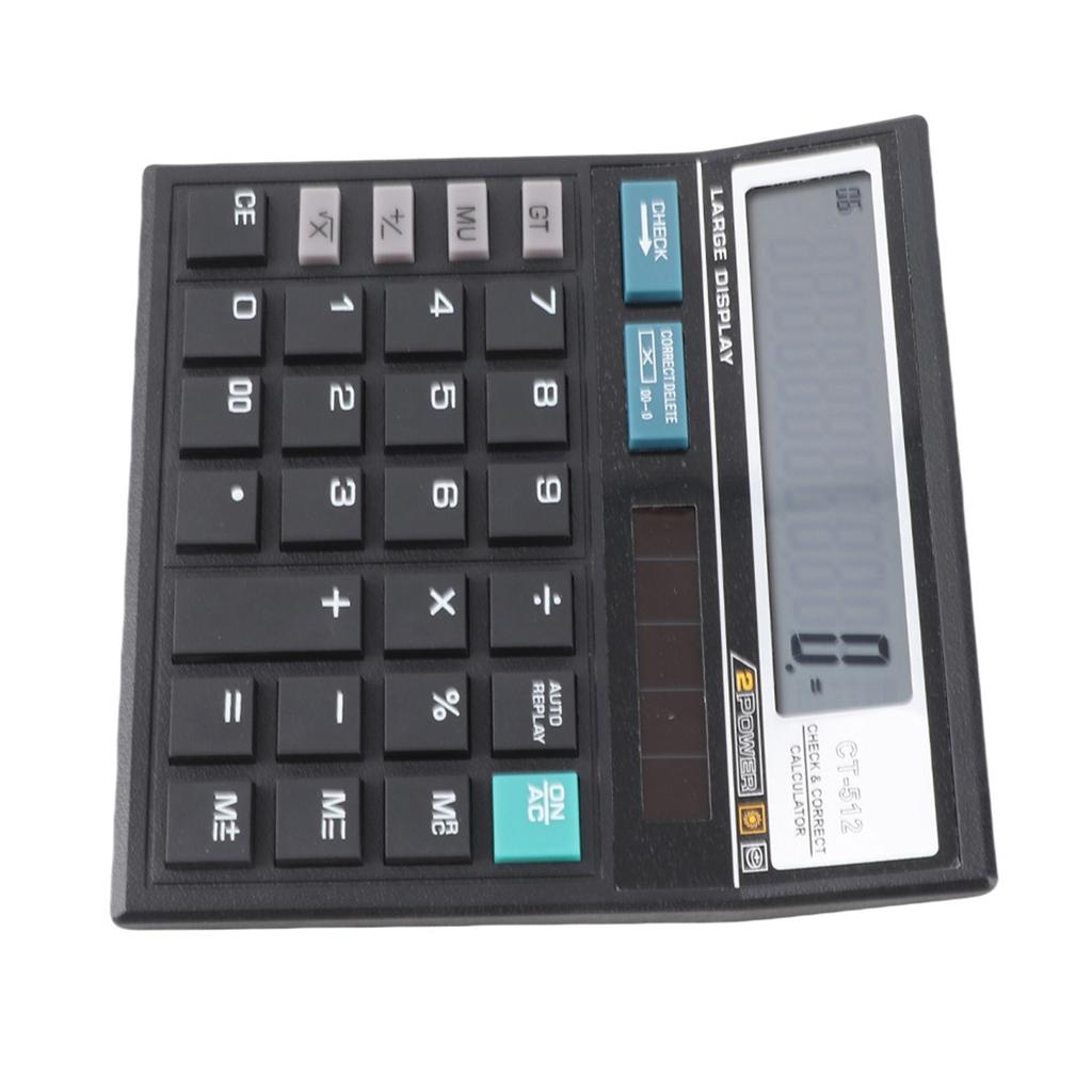 12 Bit Scientific Calculator Former Data Check Solar Calculator 12-bit Large Screen  Data Solar Scientific Calculator