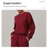 Zechuang Women's High Waist Wide Leg Casual Sports Sweater Suit - Slim, Long Sleeve, Comfortable for Running & Fitness, Style 8933