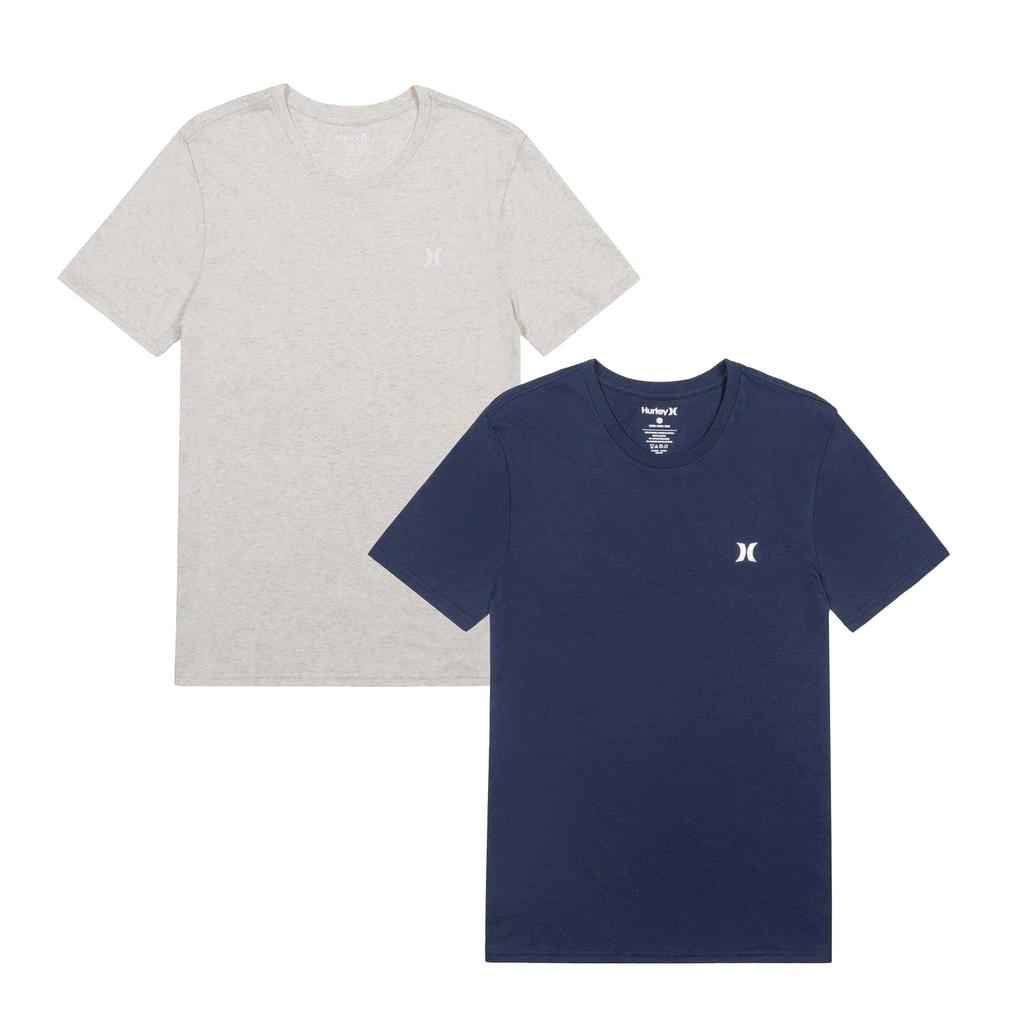 Hurley Mens Logo Regular T-Shirt (Pack of 2)