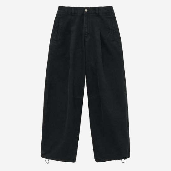 Giosongi Curved Denim Pants Black ZH2PT236BK