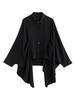 Xitao Irregular Loose Black Female Blouse GJ1244