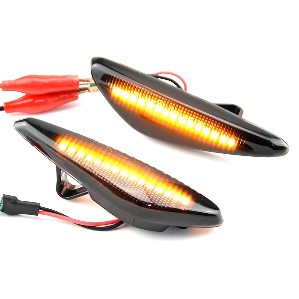 Flashing LED Dynamic Turn Signal Blinker Light For Mazda 5 CW 6 GH MX-5 ND RX-8 Car Side Marker Light For Fiat 124 Spider