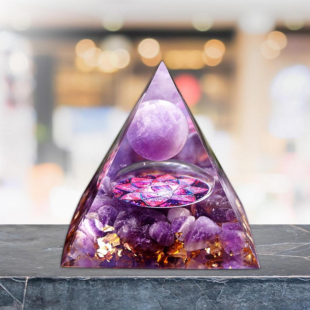 Crystal Pyramid Decorative for Crafts Ornament Home Decoration Christmas