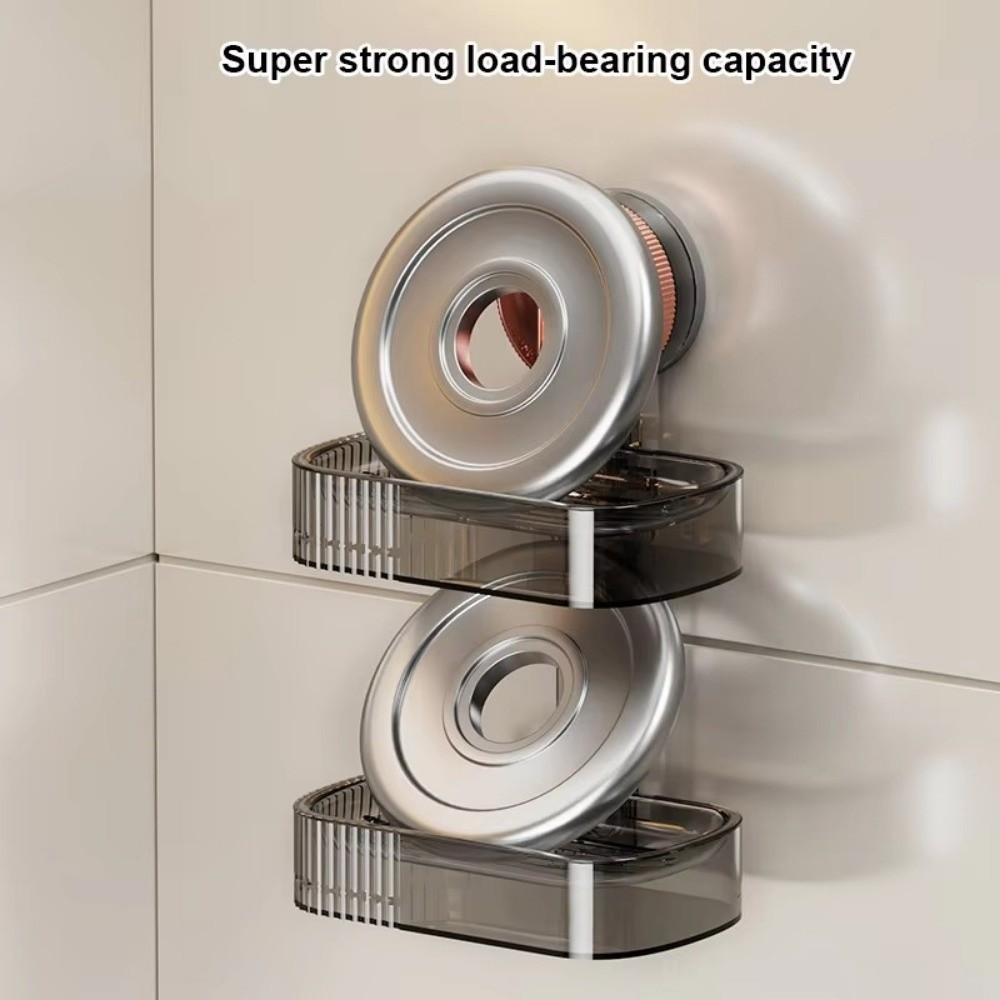 New Suction Cup Soap Box Wall Mounted NO-Drilling Soap Dish Holder Removable Soap Storage Rack For Bathroom Shower