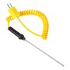 K-Type Stainless Steel Thermocouple Probe Designed for Digital Thermometer High Durability Bendable Metal Temperature Sensor
