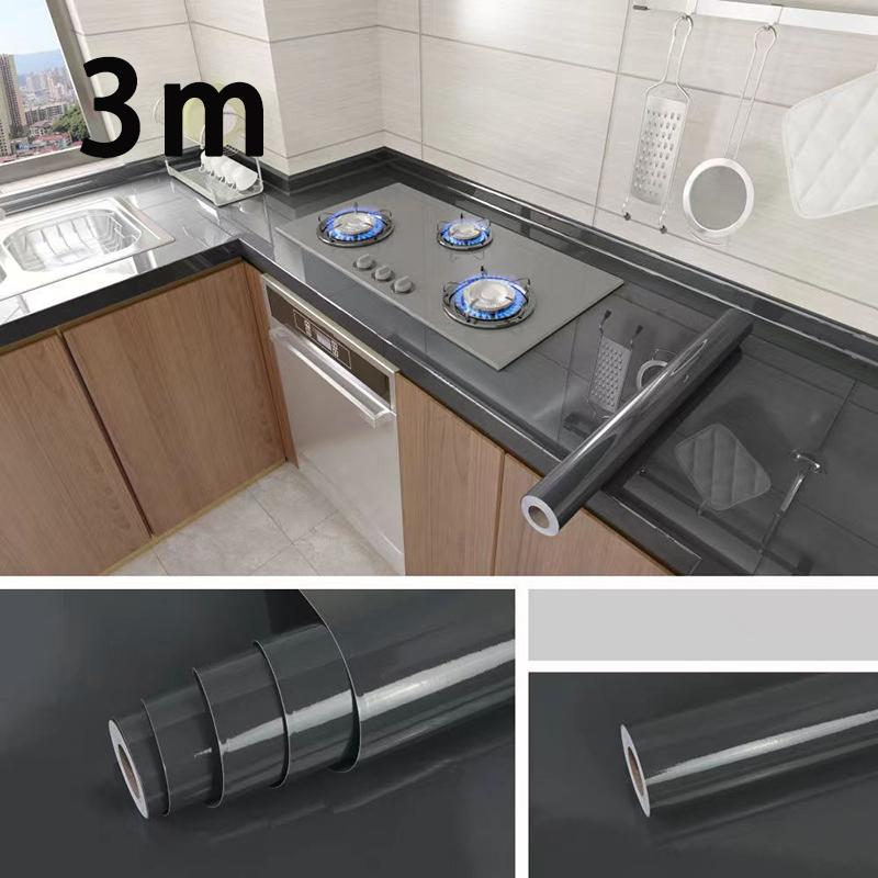 Kitchen and living room decoration wallpaper waterproof and oil resistant 0.4m wide PVC sticker