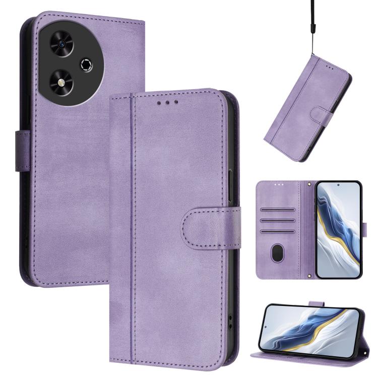 Linien-Spleißschnalle Retro Leder Handyhülle