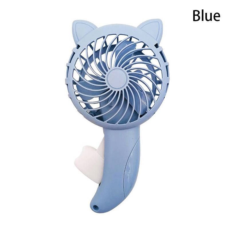 Ventilator portabil cu presiune manuală Mini ventilator portabil fără baterie Ventilator de desene animate Răcitor de aer de vară Ventilator de acasă de călătorie