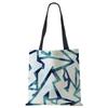 Abstract Art Print Shopping Bags Women Folding Reusable Customize Tote Shoulder Bag Canvas Casual Groceries Handbags 2022