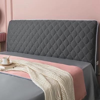 Luxury Thicken Plaid Bed Headboard Cover Warm Velvet All Inclusive Bed Backrest Covers Soft Bed Anti-Dust Thicken Head Back Protector Home Decor
