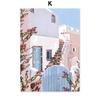 Santorini Lemon Coffee Flowers Abstract Landscape Posters and Prints Wall Art Canvas Painting Pictures For Living Room Home Deco