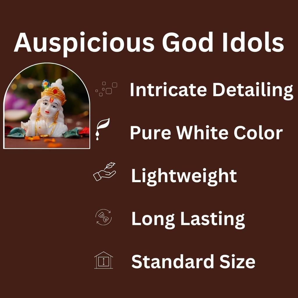 Harz Krishna Idol Dekorative Idole & Figuren (Krishna Gesicht)