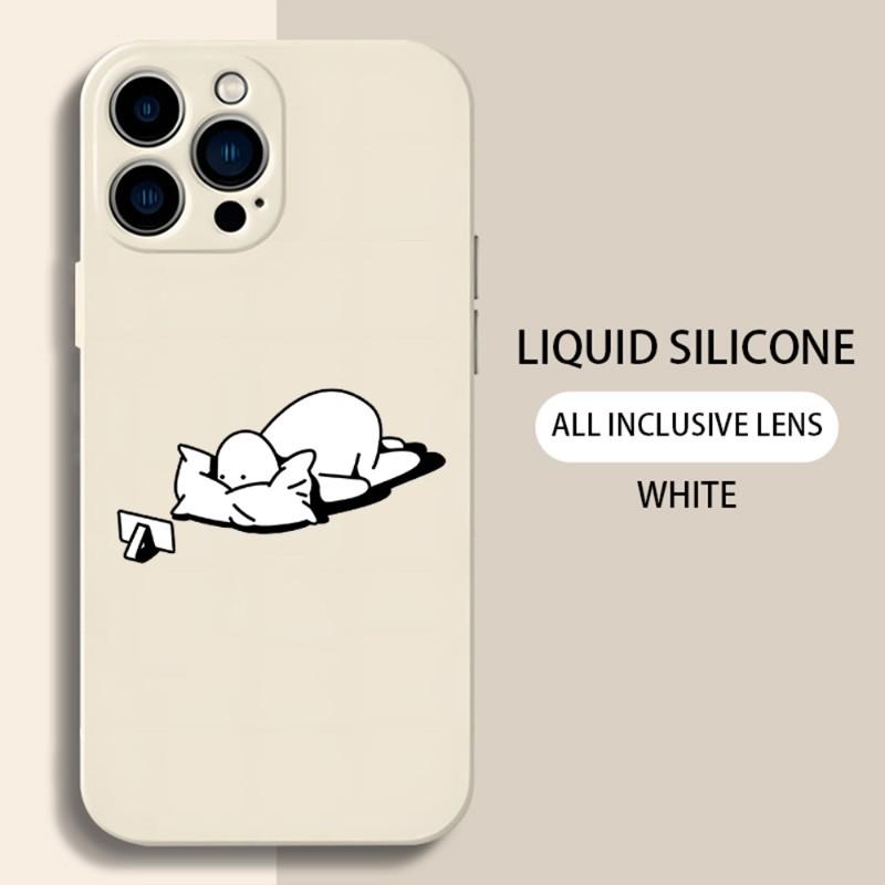 Minimalist Style Hand Drawn Phone Case For IPhone 14 13 11 12 Pro MAX Mini 6 7 8 Plus X XR XS MAX SE 2020 5 Silicone TPU Cover