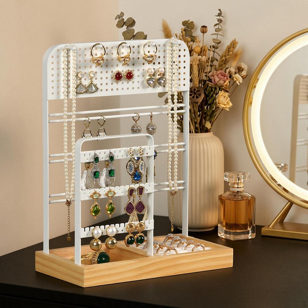 Jewelry Display Stand Ear Bedroom Bracelet for Photography Desktop Iron Living Room