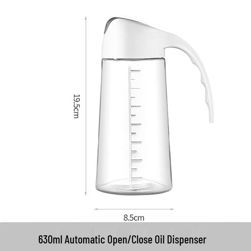 Automatic Opening Glass Oil Dispenser Set