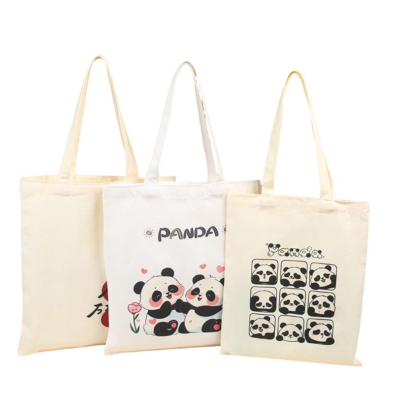 Customized Logo Canvas Shopping Bag - Durable, Eco-friendly, and Ideal for Promotions