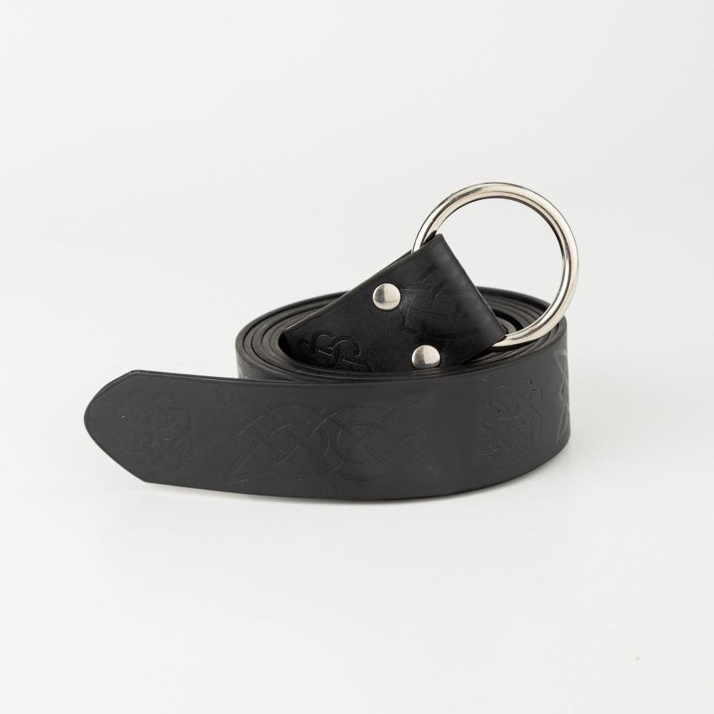 PU Celtic Belt Embossed Leather Medieval Waistband Novelty Viking Renaissance Belt Party