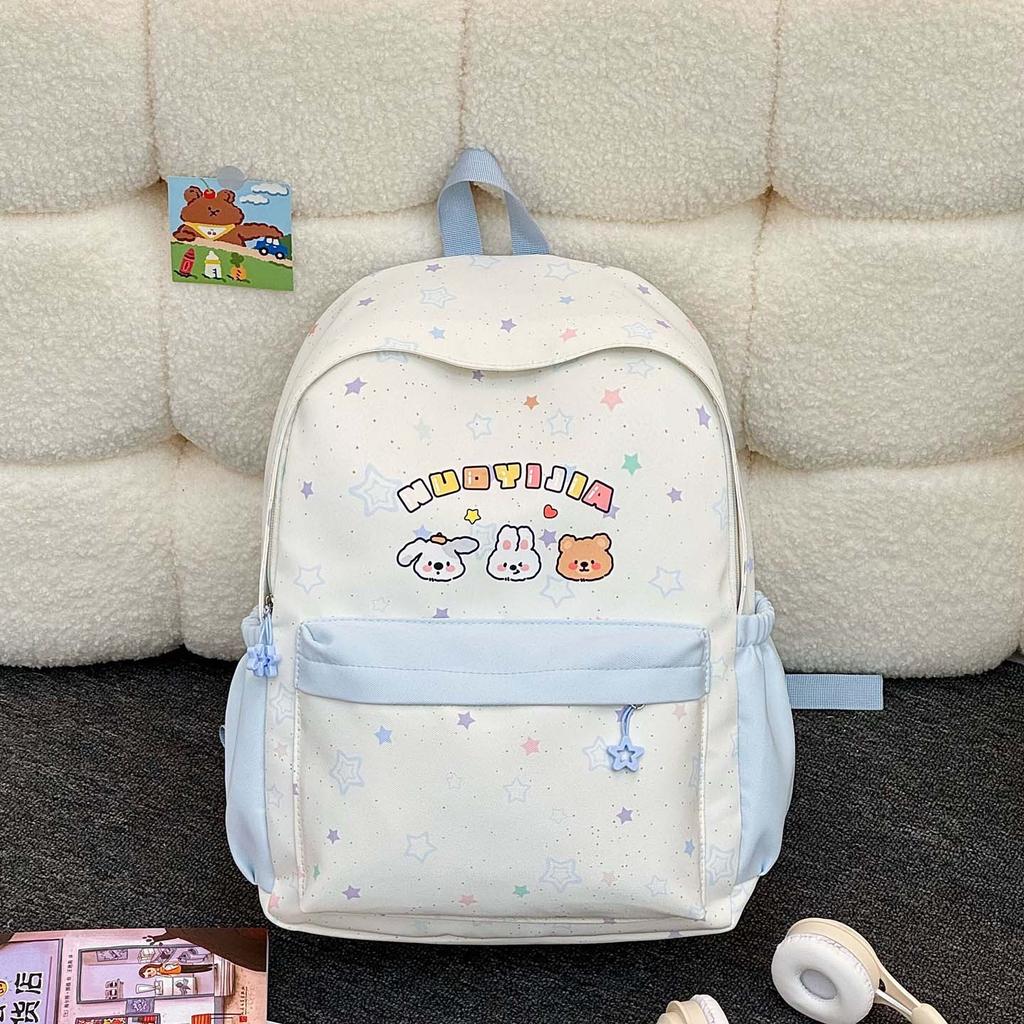 Schoolbag Korean ins printed schoolbag high value large capacity backpack Mori small fresh primary and secondary school students cute backpack